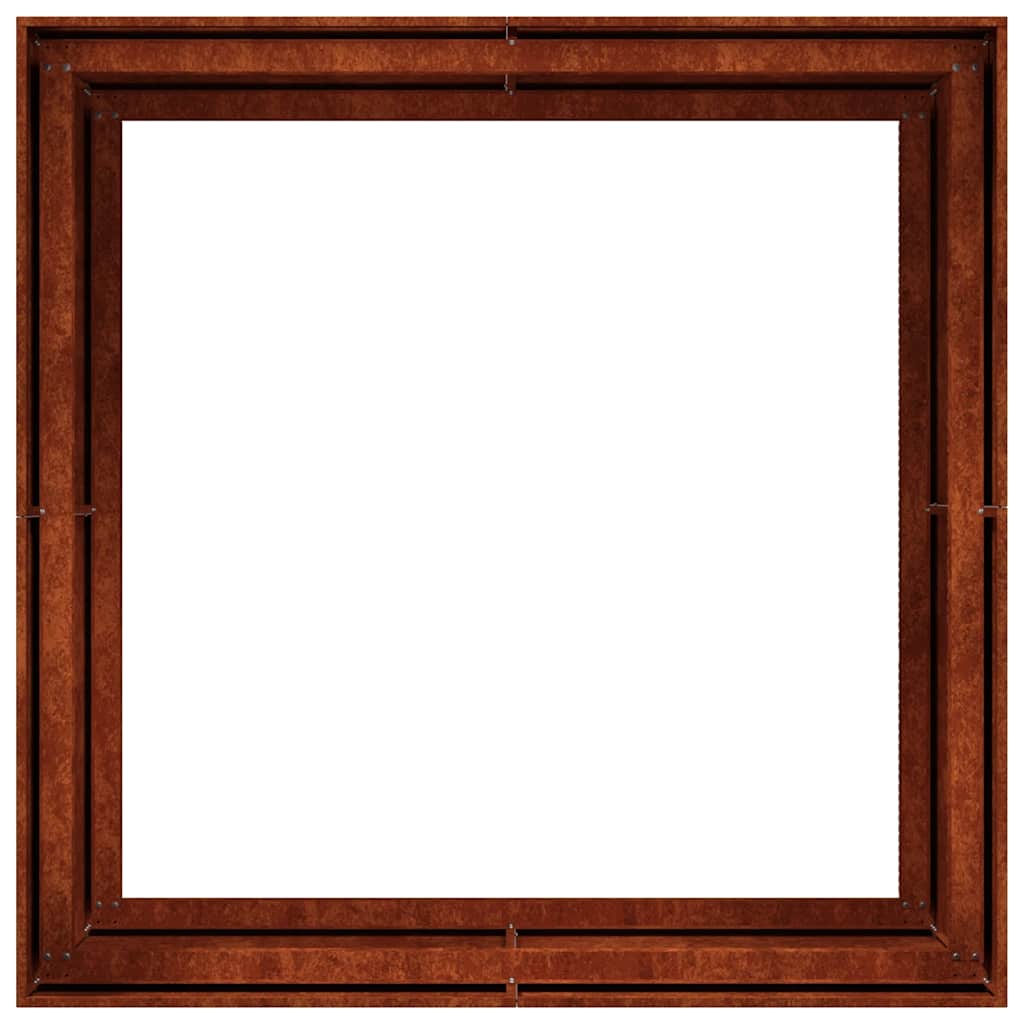 Pflanzkübel Rostig 100x100x80 cm Wetterfester Stahl