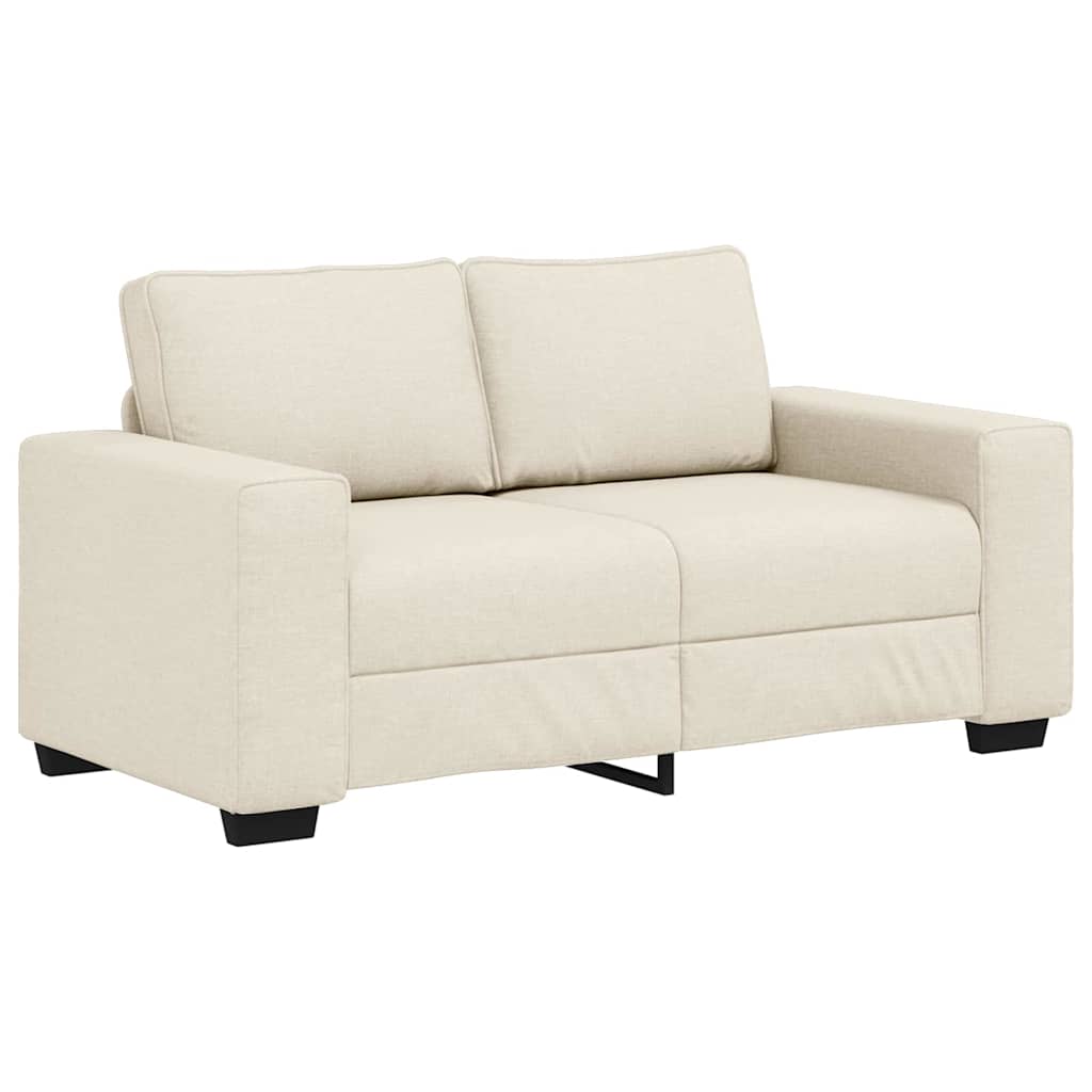 Sofa 3 pcs Beige 221 x 80 x 82 cm Leinenmischgewebe
