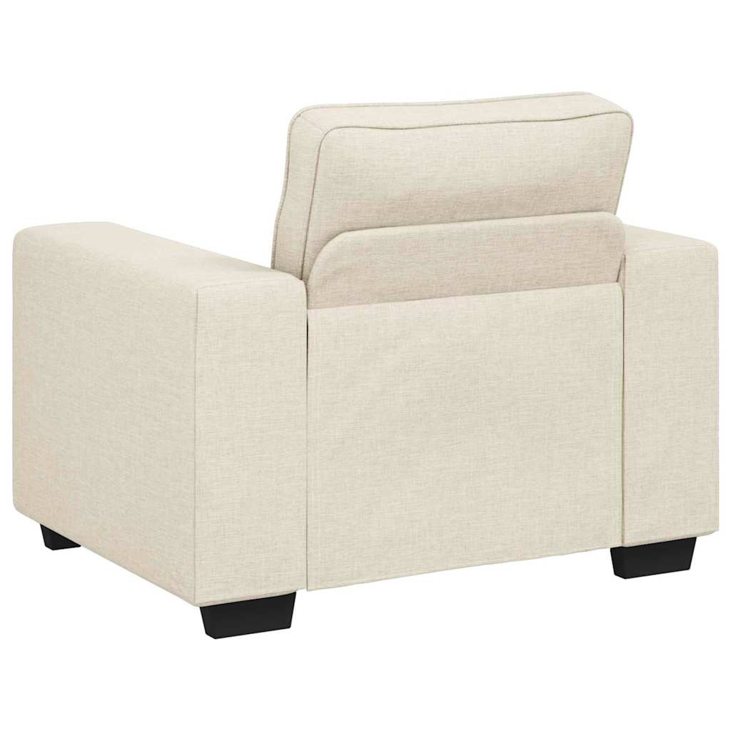 Sofa 3 pcs Beige 221 x 80 x 82 cm Leinenmischgewebe