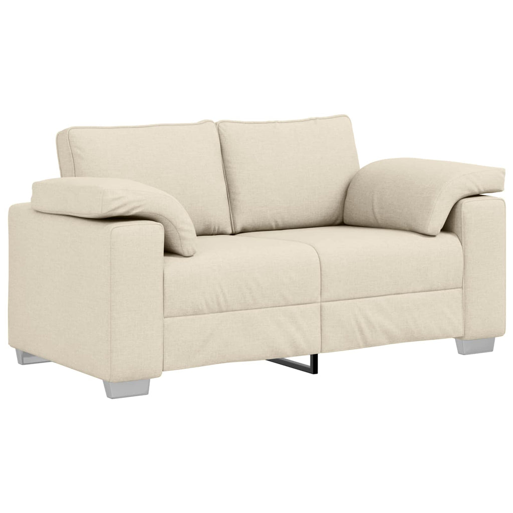 Sofa 3 pcs Beige 219 x 80 x 82 cm Leinenmischgewebe