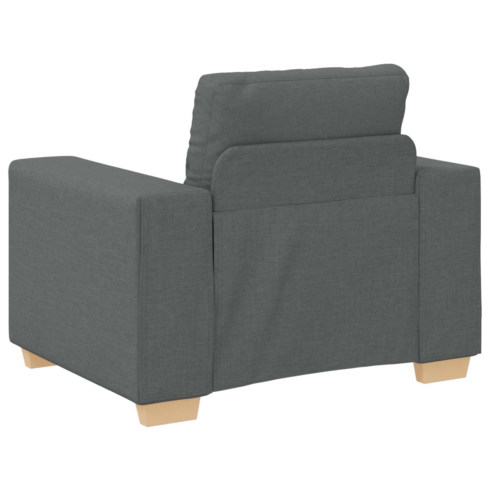 Sofa 3 pcs Dunkelgrau 221 x 80 x 80 cm Leinenmischgewebe
