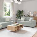 Sofa Set 3 pcs Hellgrau 221 x 80 x 80 cm Samt