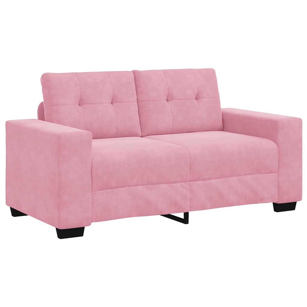 Sofa Set 3 pcs Rosa 221 x 80 x 80 cm Samt