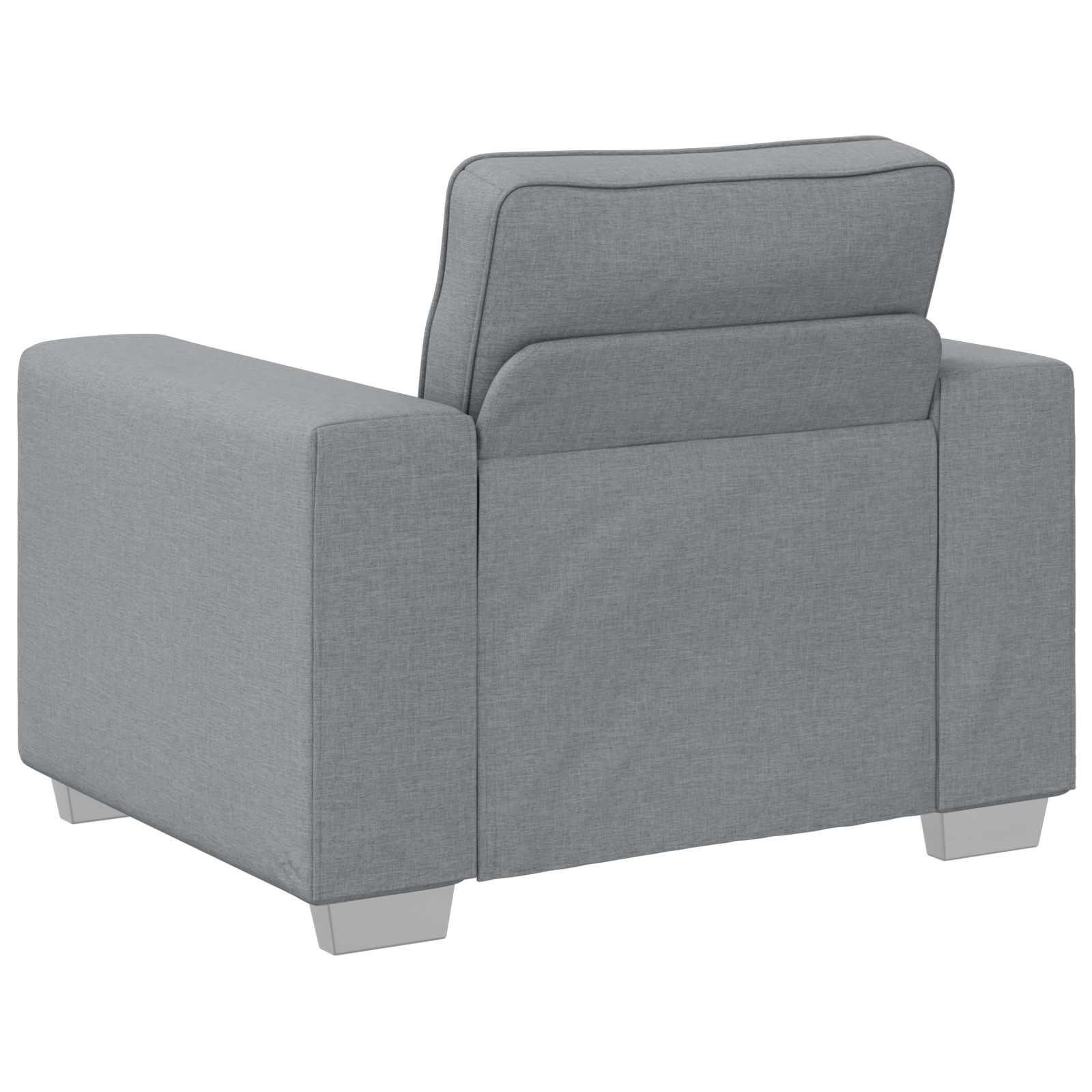 Sofa 3 pcs Hellgrau 219 x 80 x 82 cm Leinenmischgewebe
