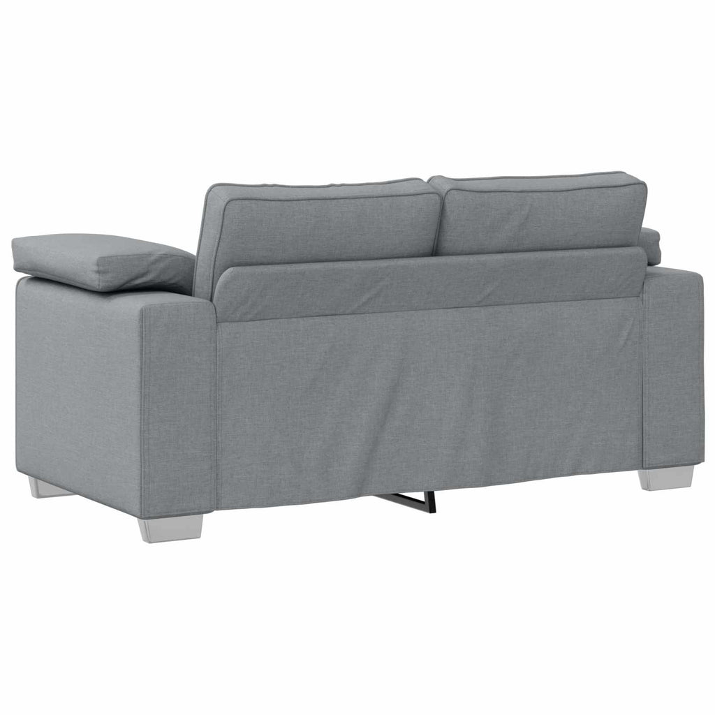 Sofa 3 pcs Hellgrau 219 x 80 x 82 cm Leinenmischgewebe