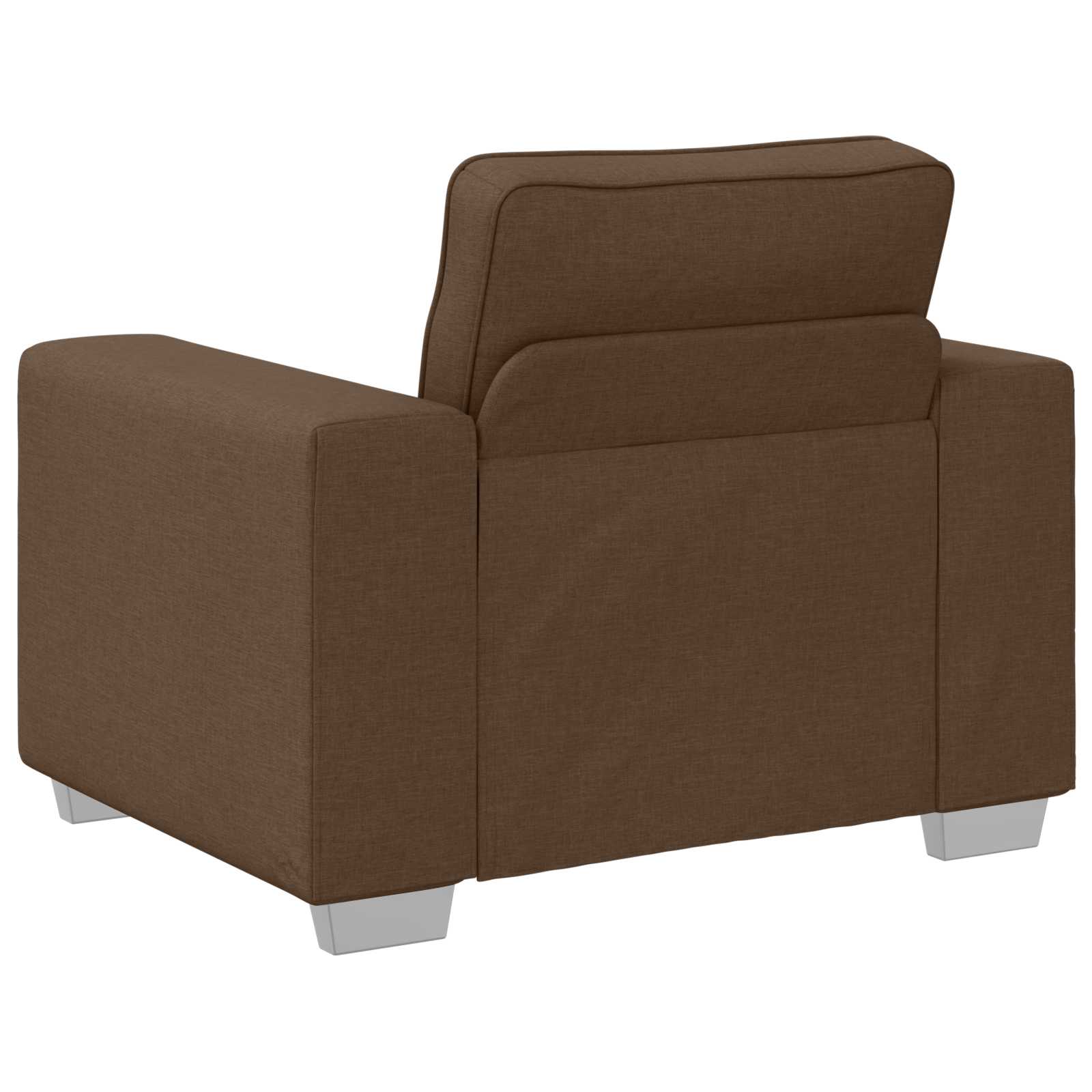 Sofa 3 pcs Braun 219 x 80 x 82 cm Leinenmischgewebe