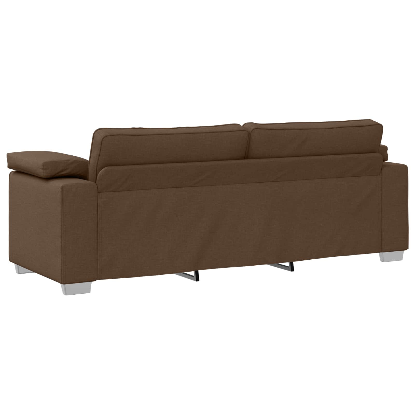 Sofa 3 pcs Braun 219 x 80 x 82 cm Leinenmischgewebe