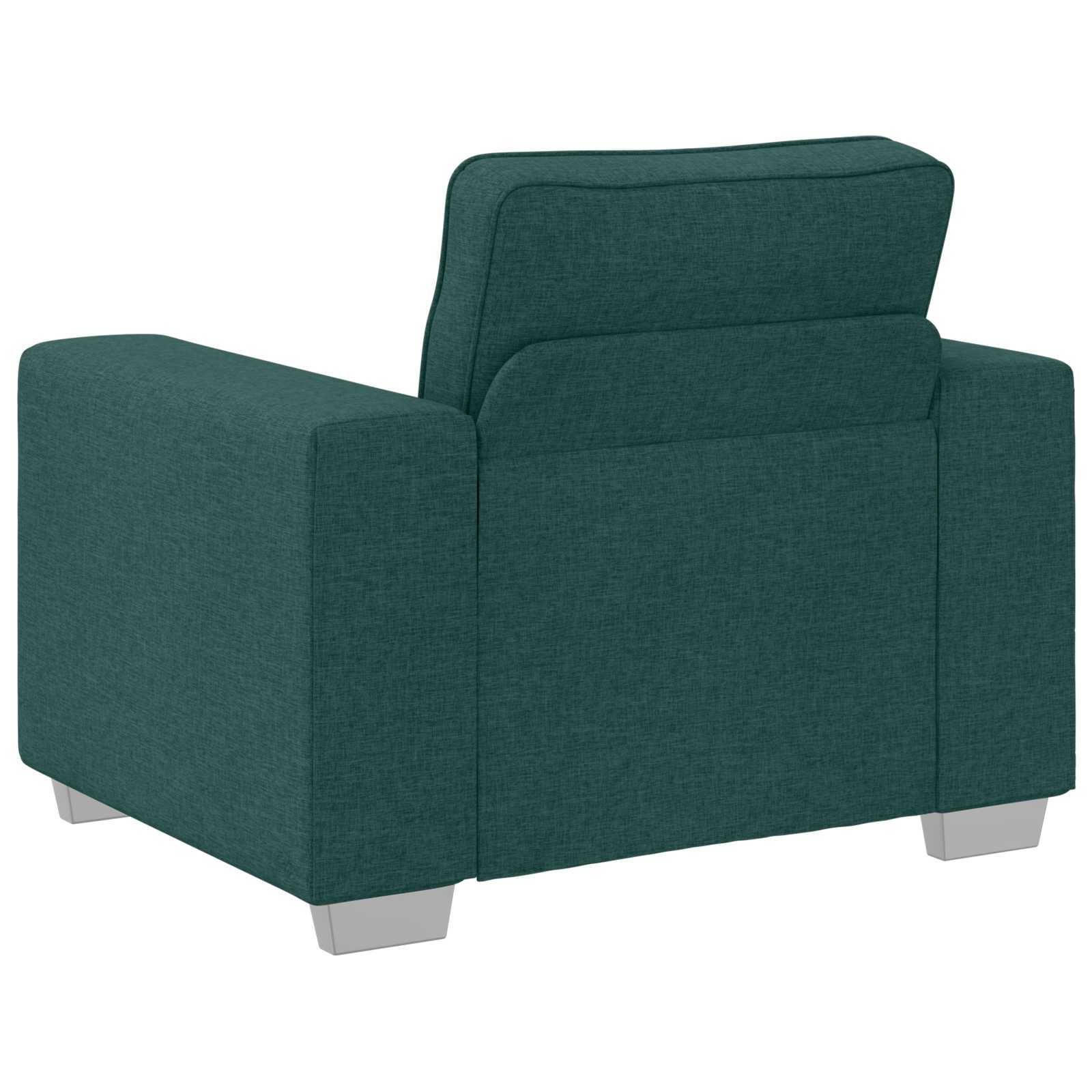 Sofa 3 pcs Dunkelgrün 219 x 80 x 82 cm Leinenmischgewebe