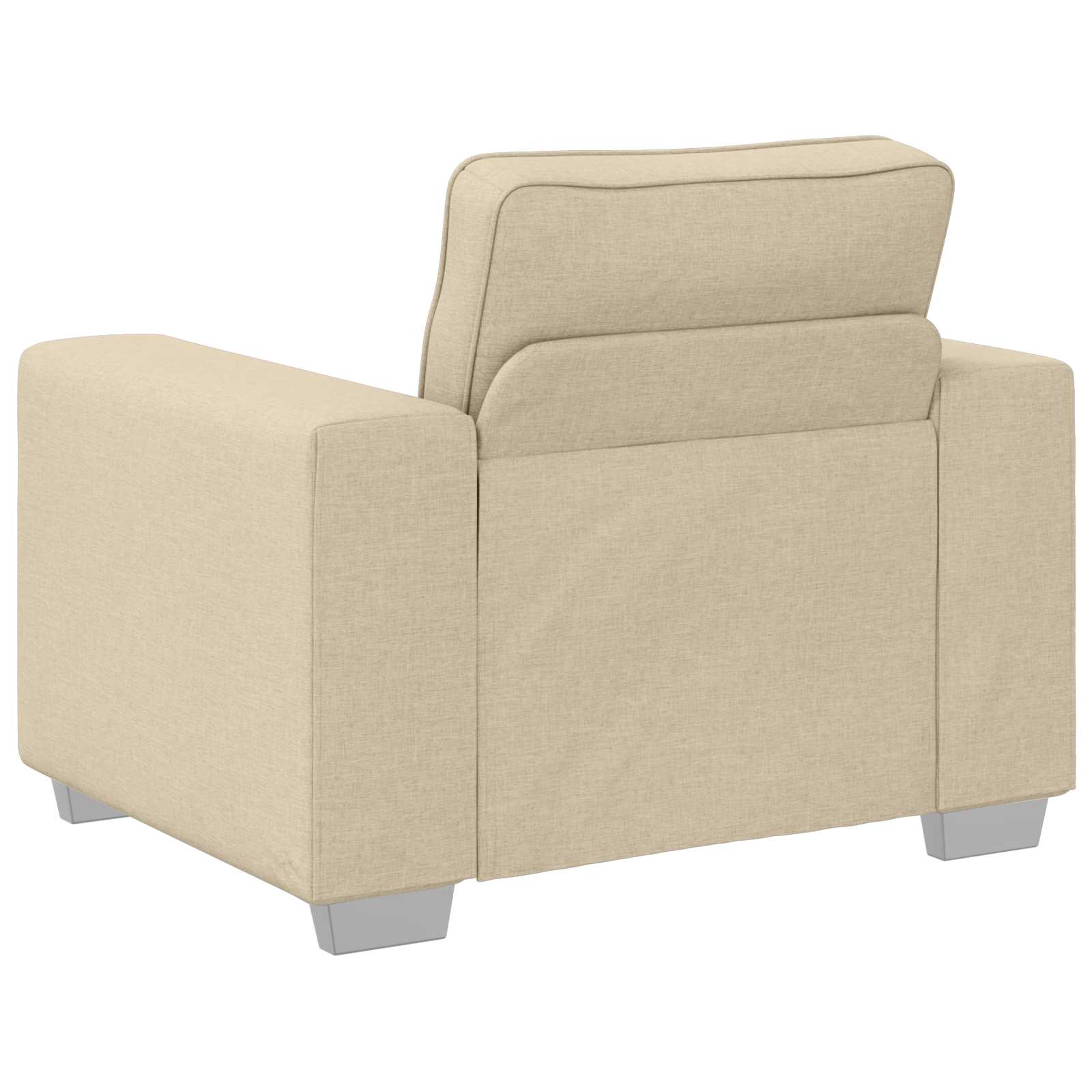 Sofa 3 pcs Creme 219 x 80 x 82 cm Leinenmischgewebe