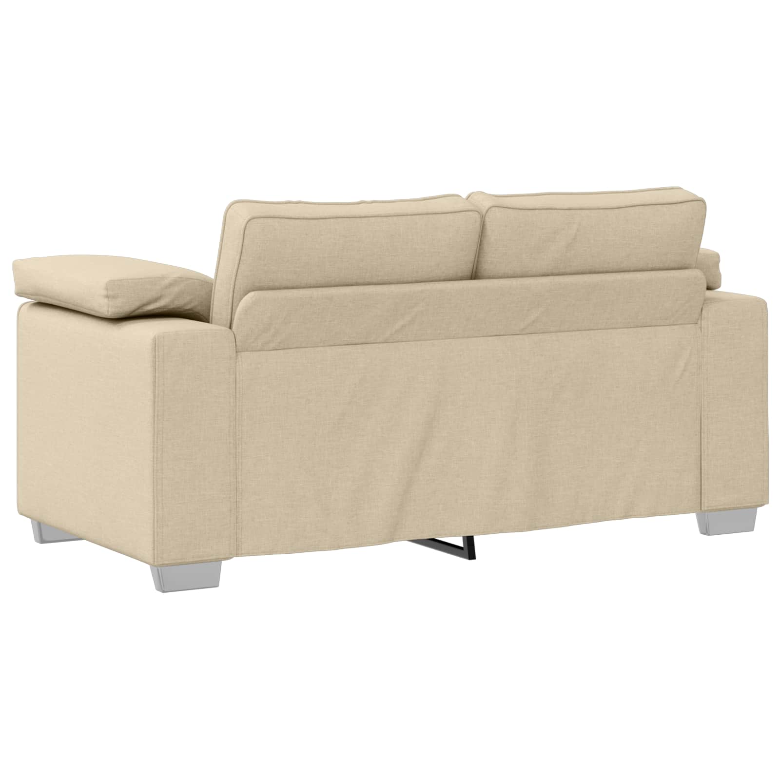 Sofa 3 pcs Creme 219 x 80 x 82 cm Leinenmischgewebe