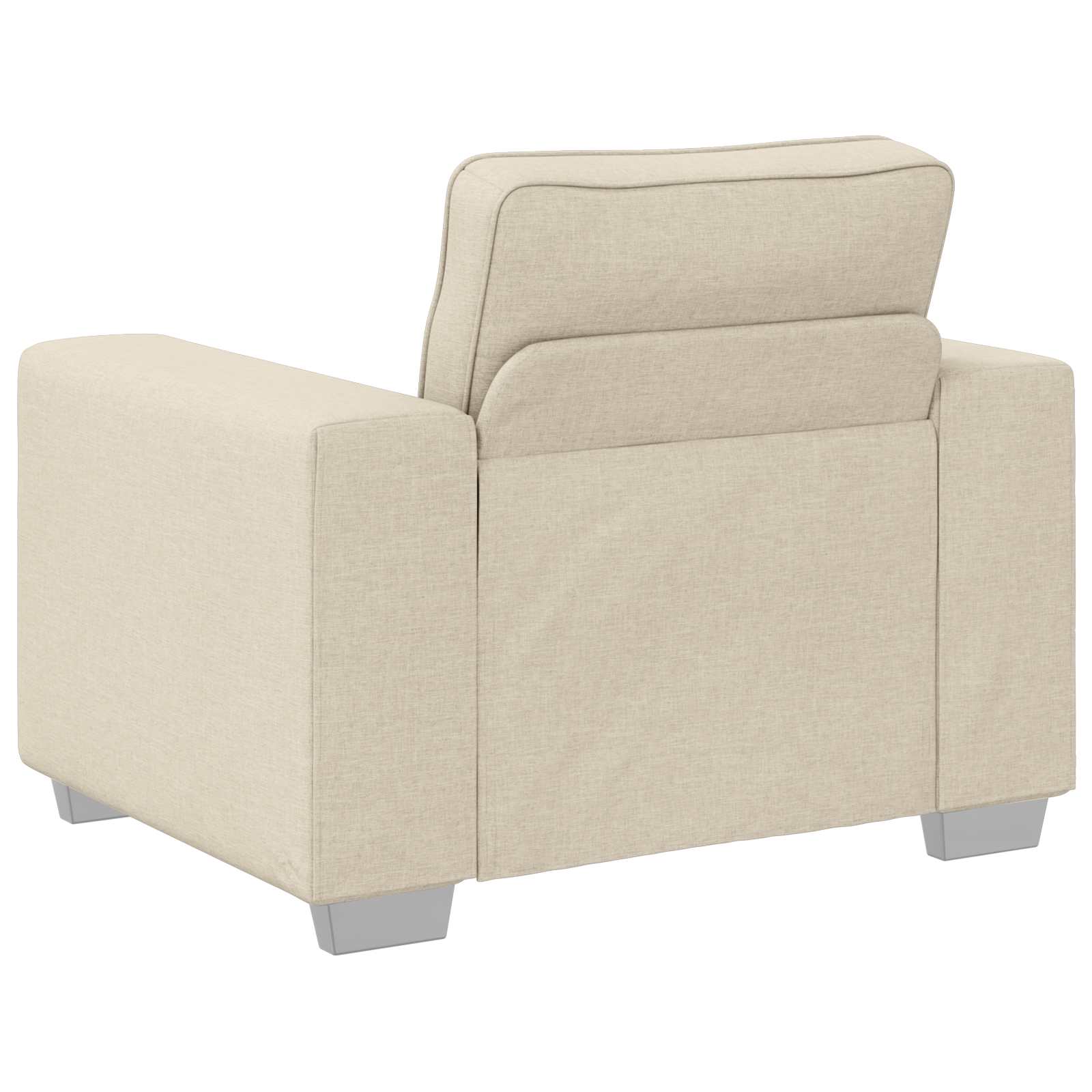 Sofa 2 pcs Beige 219 x 80 x 82 cm Leinenmischgewebe
