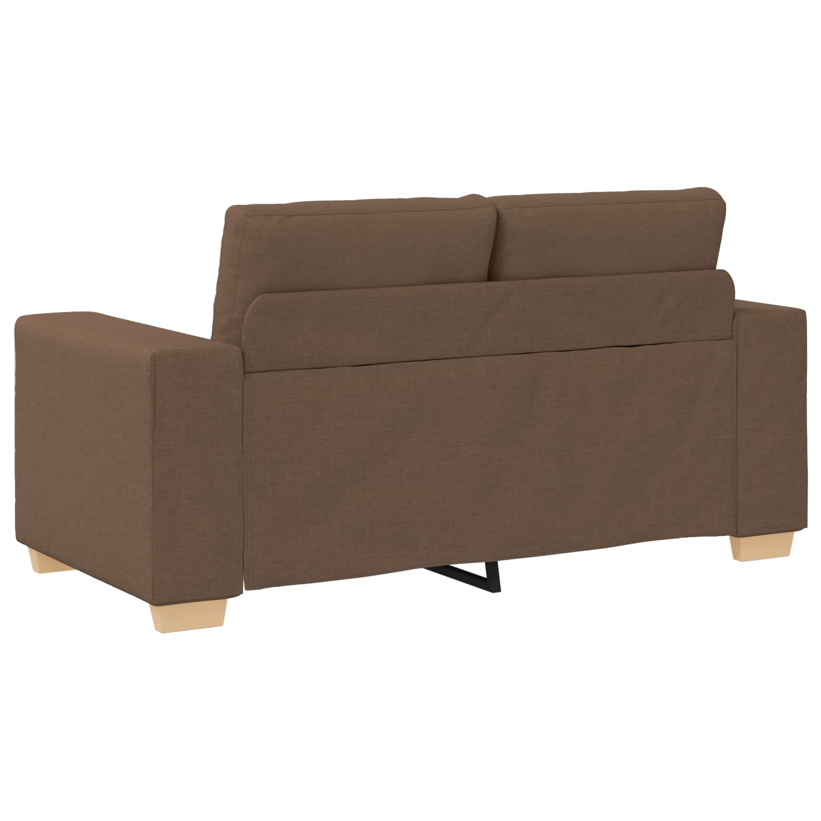 Sofa 2 pcs Braun 221 x 80 x 80 cm Leinenmischgewebe