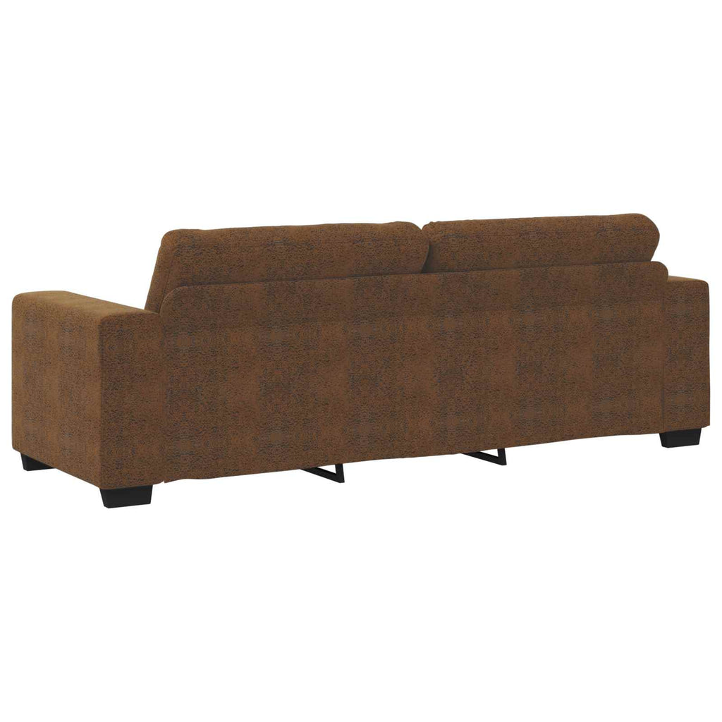 Sofa 2 pcs Braun 221 x 80 x 80 cm Stoff