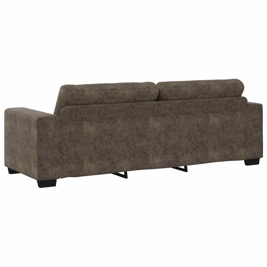Sofa 2 pcs Dunkelgrau 221 x 80 x 80 cm Stoff