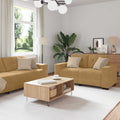 Sofa 2 pcs Braun 221 x 80 x 80 cm Samt