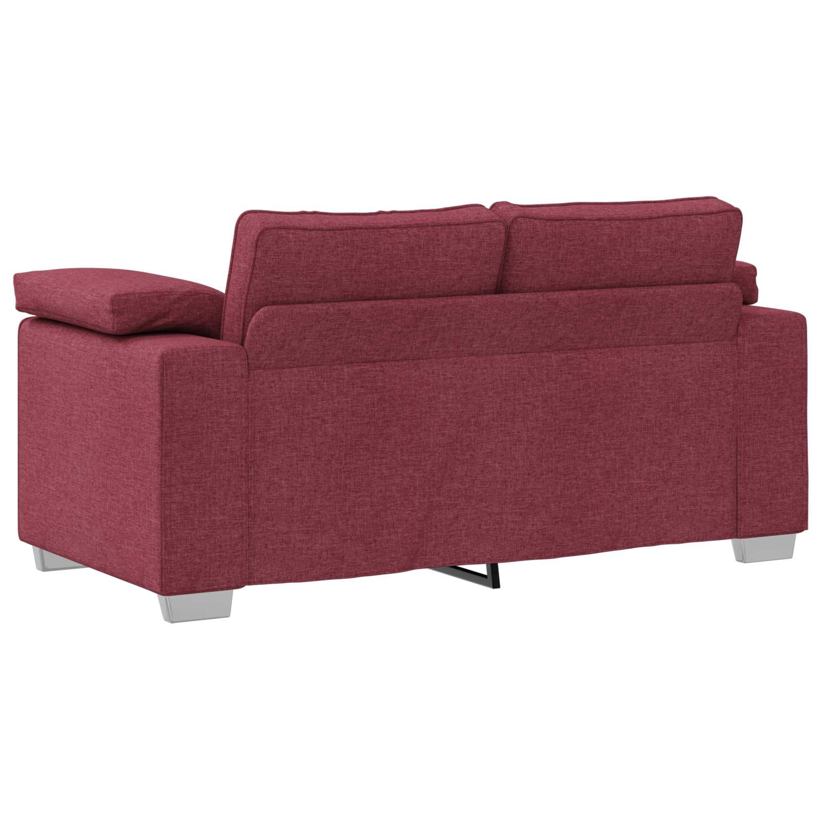 Sofa 2 pcs Weinrot 219 x 80 x 82 cm Stoff