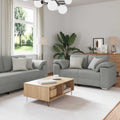Sofa 2 pcs Wolkengrau 219 x 80 x 82 cm Stoff