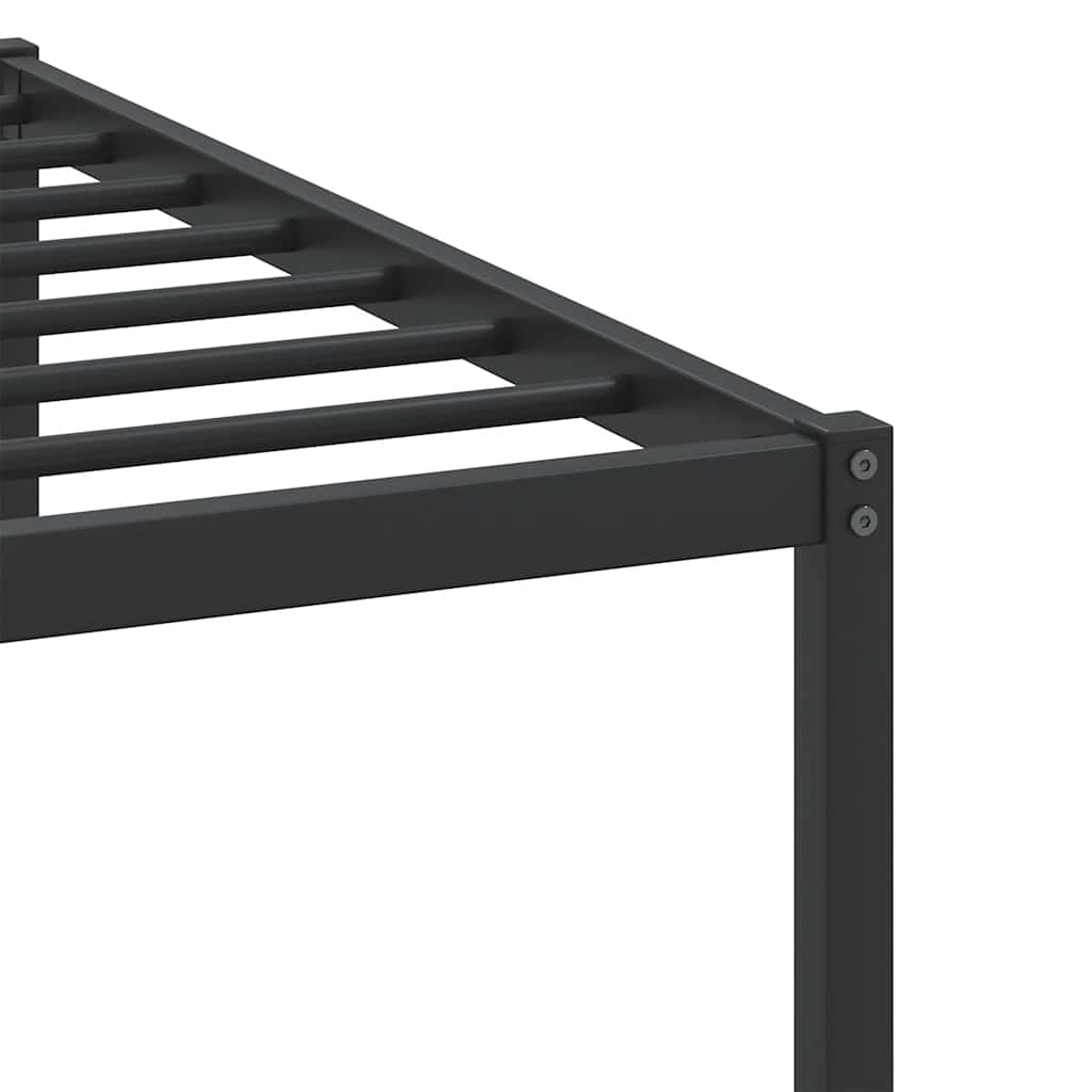 Bettgestell ohne Matratze Räuchereiche 100x190 cm Holzwerkstoff