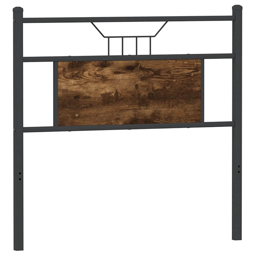 Ersatz-Kopfteil Räuchereiche 80 cm Holzwerkstoff und Stahl
