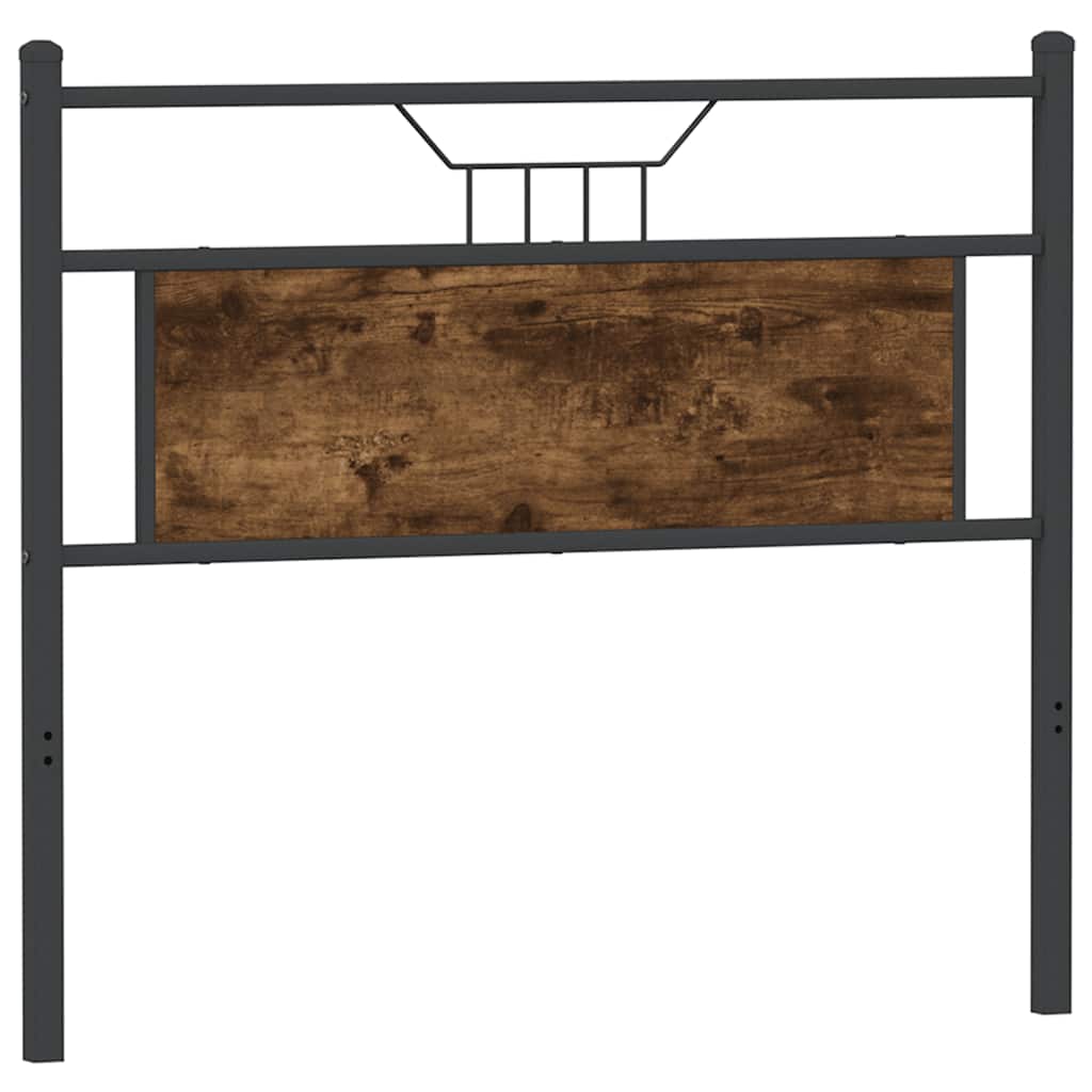 Ersatz-Kopfteil Räuchereiche 107 cm Holzwerkstoff und Stahl