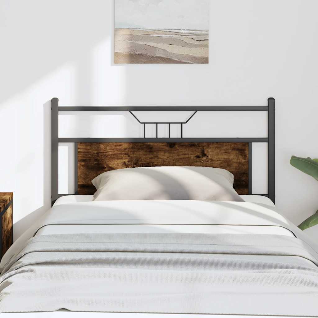 Ersatz-Kopfteil Räuchereiche 107 cm Holzwerkstoff und Stahl