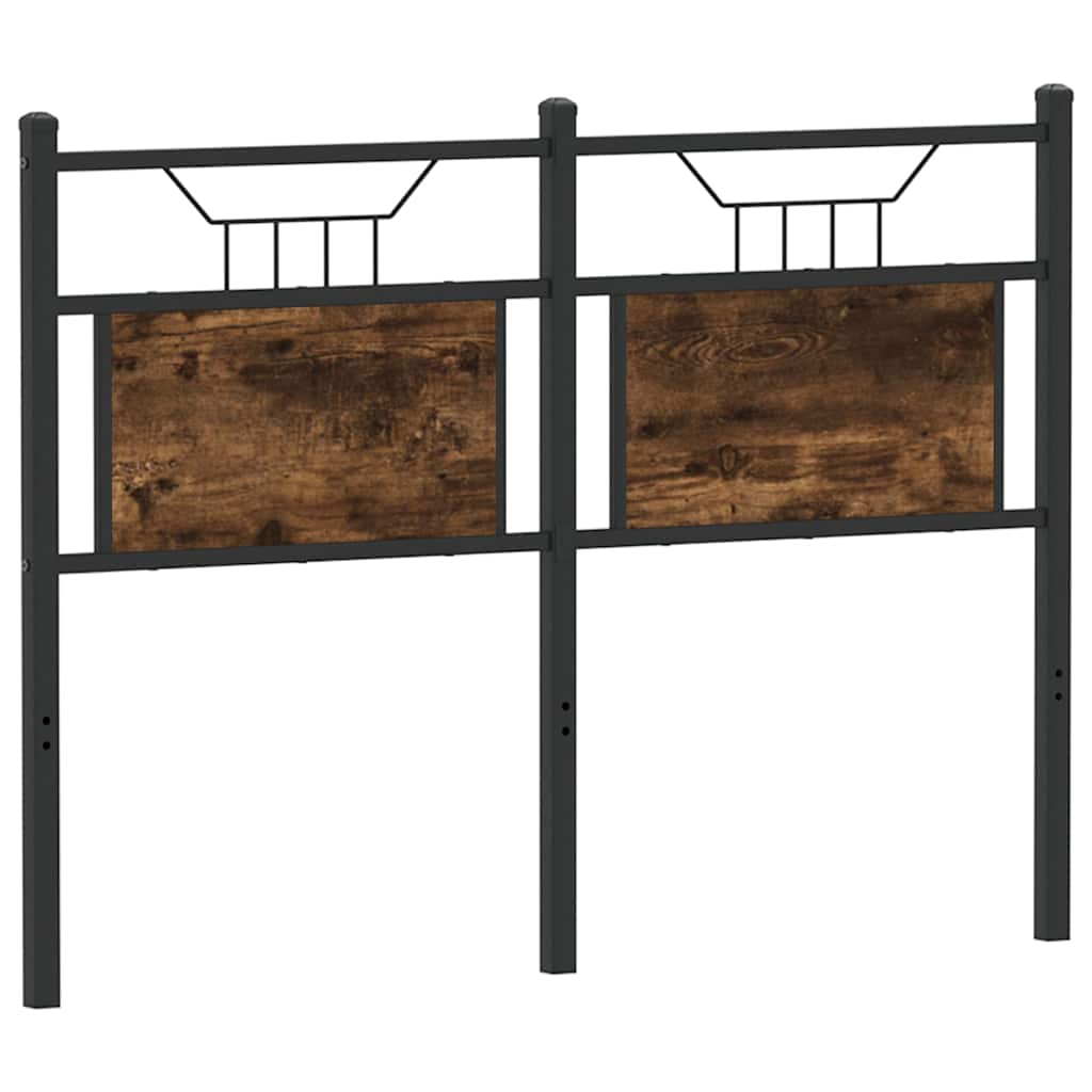Ersatz-Kopfteil Räuchereiche 120 cm Holzwerkstoff und Stahl