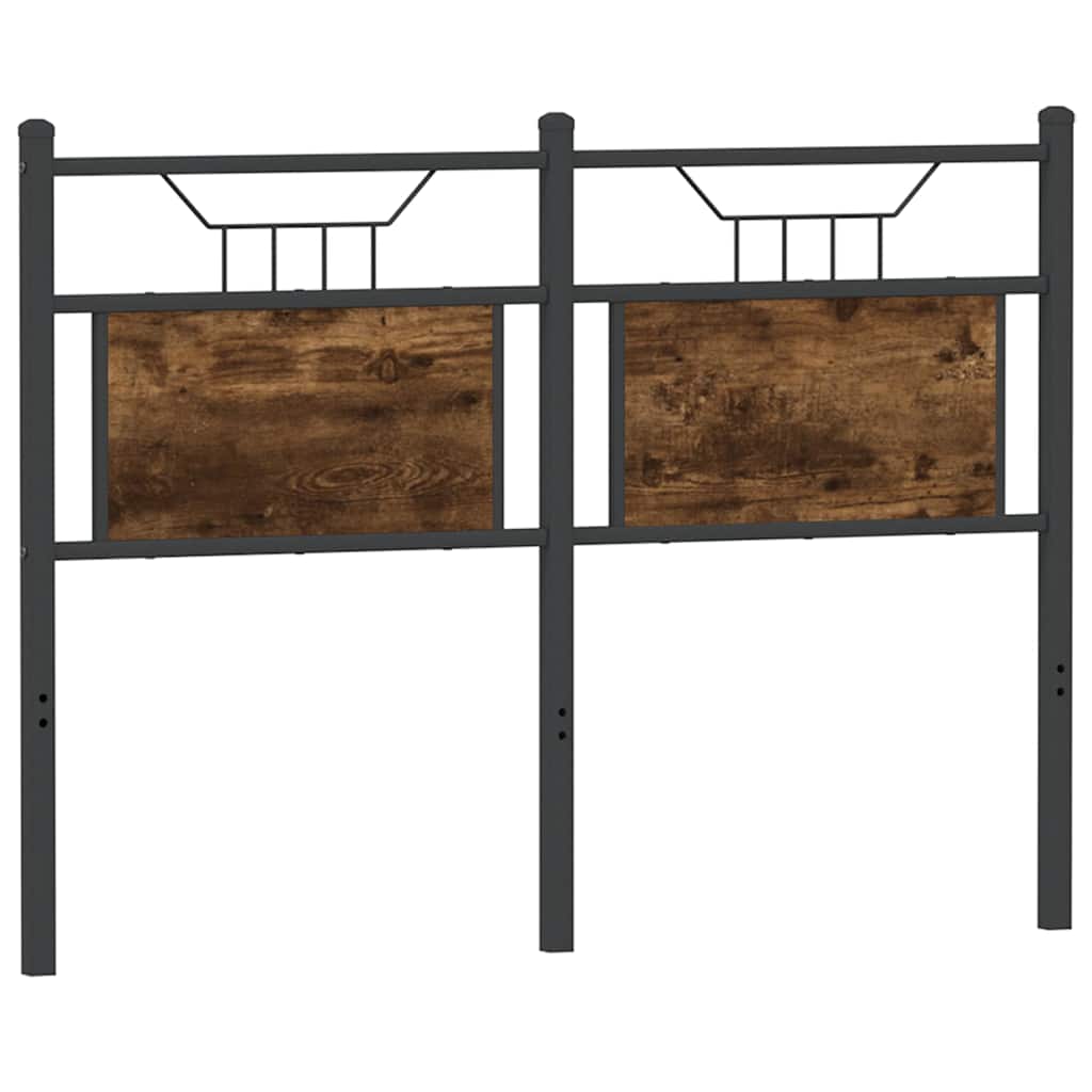 Ersatz-Kopfteil Räuchereiche 120 cm Holzwerkstoff und Stahl