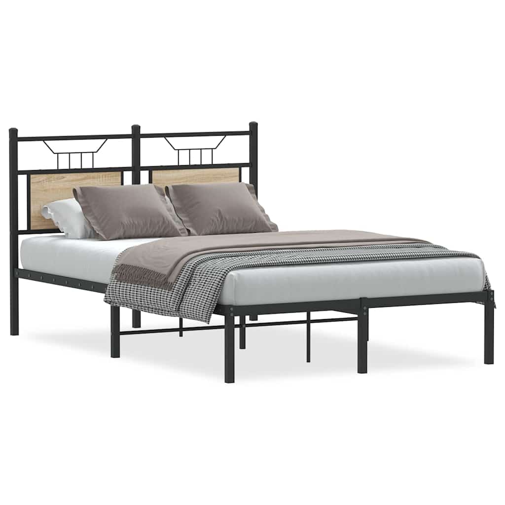 Bettgestell ohne Matratze Sonoma-Eiche 120x190 cm Holzwerkstoff