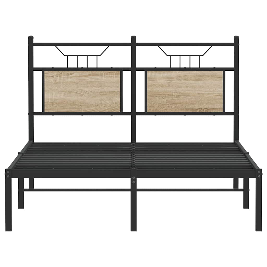 Bettgestell ohne Matratze Sonoma-Eiche 120x200 cm Holzwerkstoff
