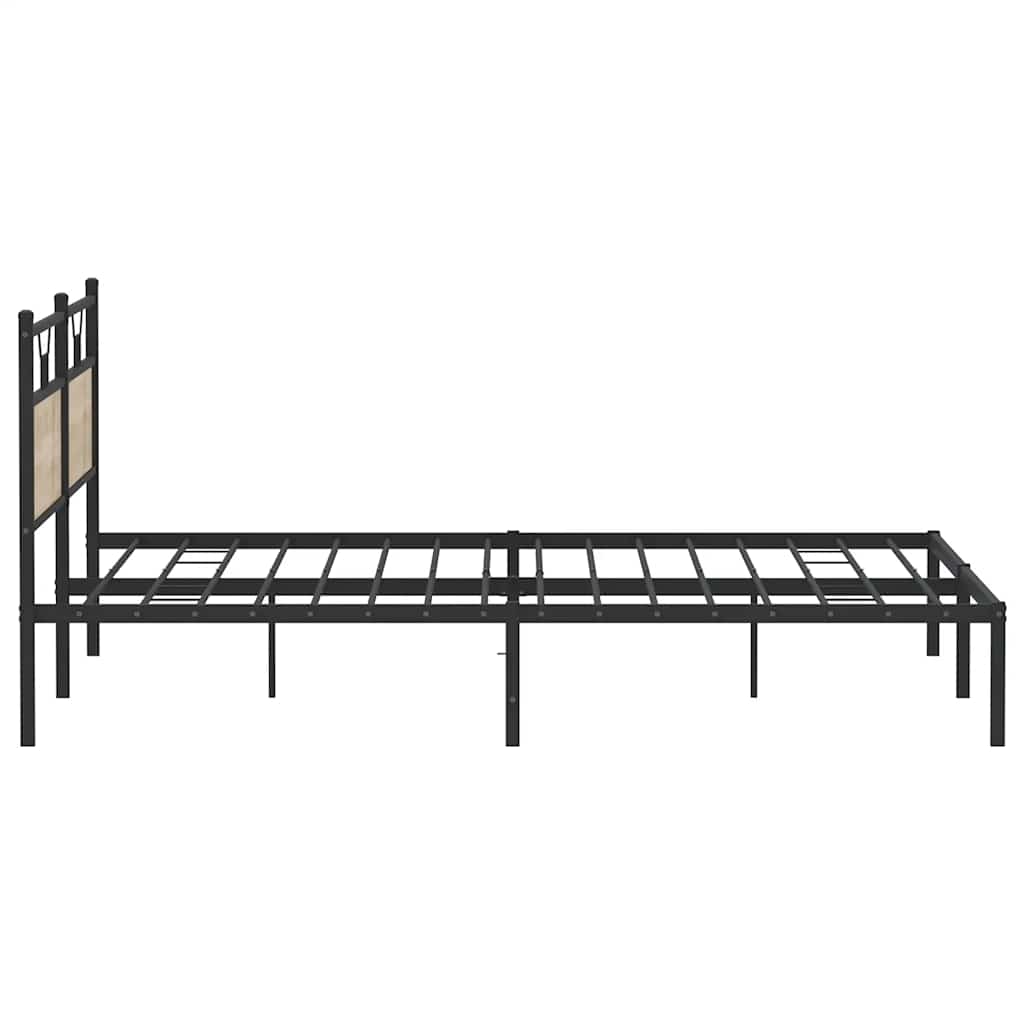Bettgestell ohne Matratze Sonoma-Eiche 193x201 cm Holzwerkstoff