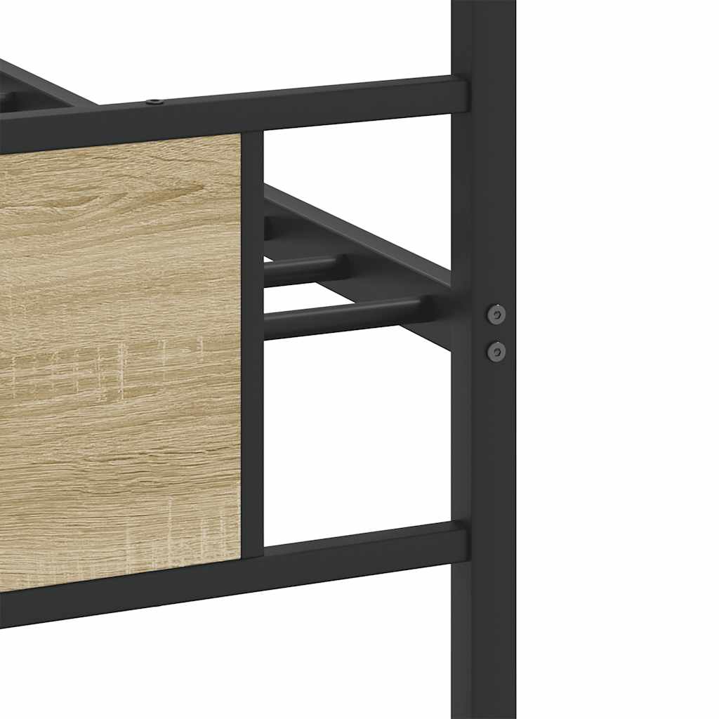 Bettgestell ohne Matratze Sonoma-Eiche 80x200 cm Holzwerkstoff