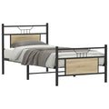 Bettgestell ohne Matratze Sonoma-Eiche 90x200 cm Holzwerkstoff