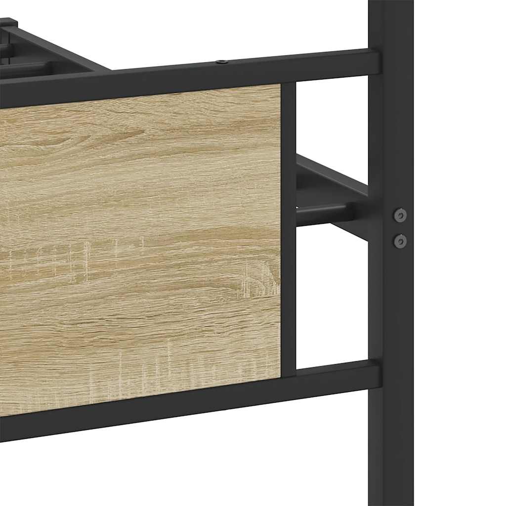 Bettgestell ohne Matratze Sonoma-Eiche 107x203 cm Holzwerkstoff