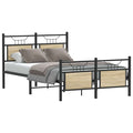 Bettgestell ohne Matratze Sonoma-Eiche 120x200 cm Holzwerkstoff