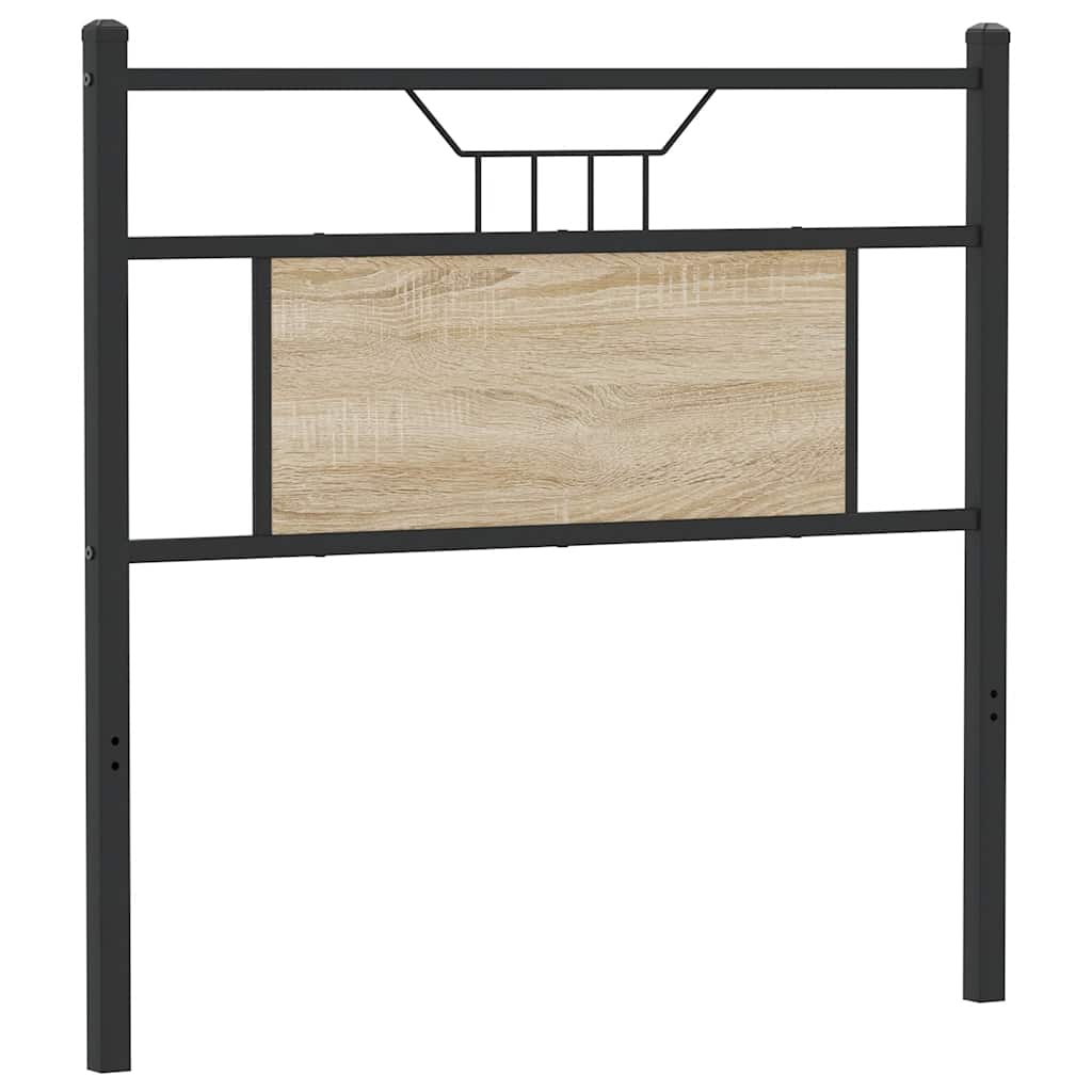 Ersatz-Kopfteil Sonoma-Eiche 75 cm Holzwerkstoff und Stahl