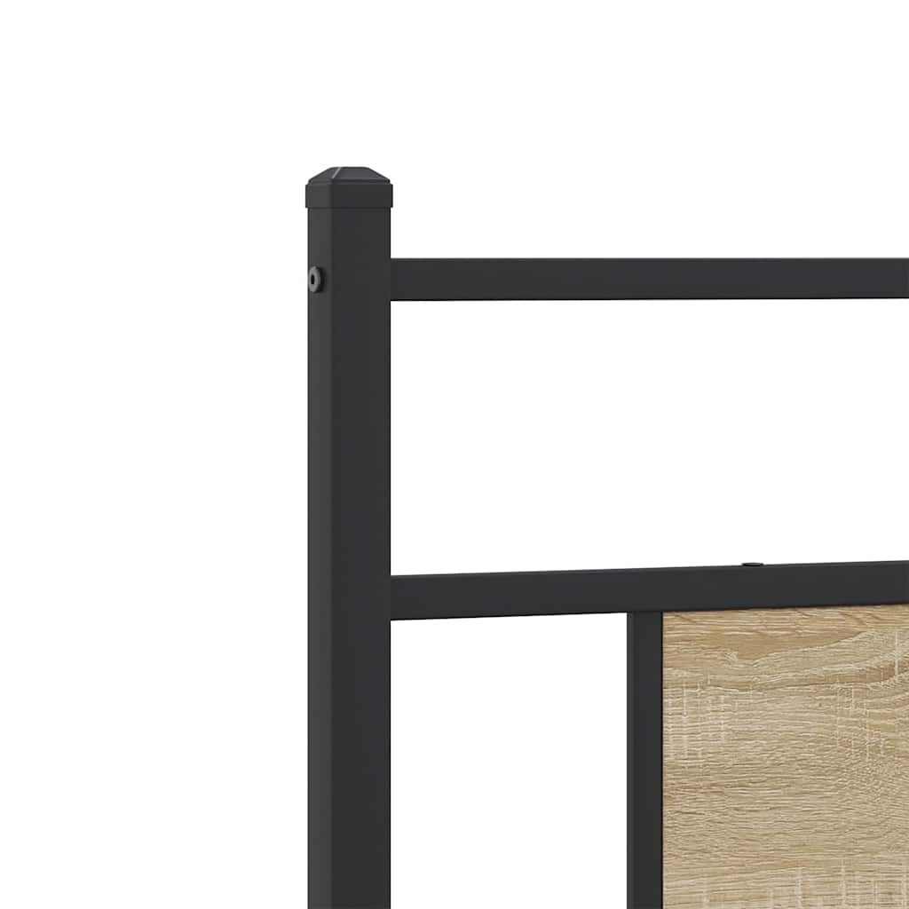 Ersatz-Kopfteil Sonoma-Eiche 75 cm Holzwerkstoff und Stahl