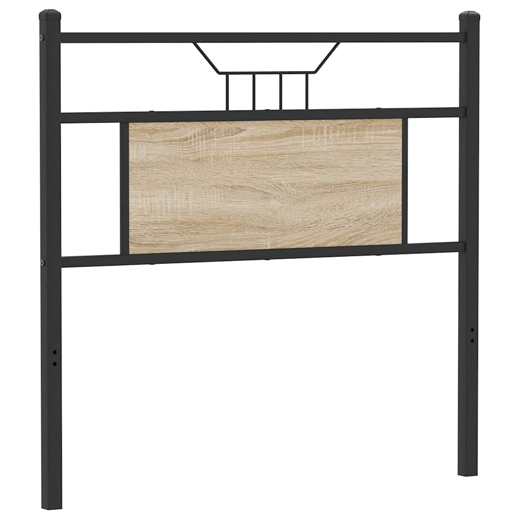 Ersatz-Kopfteil Sonoma-Eiche 90 cm Holzwerkstoff und Stahl