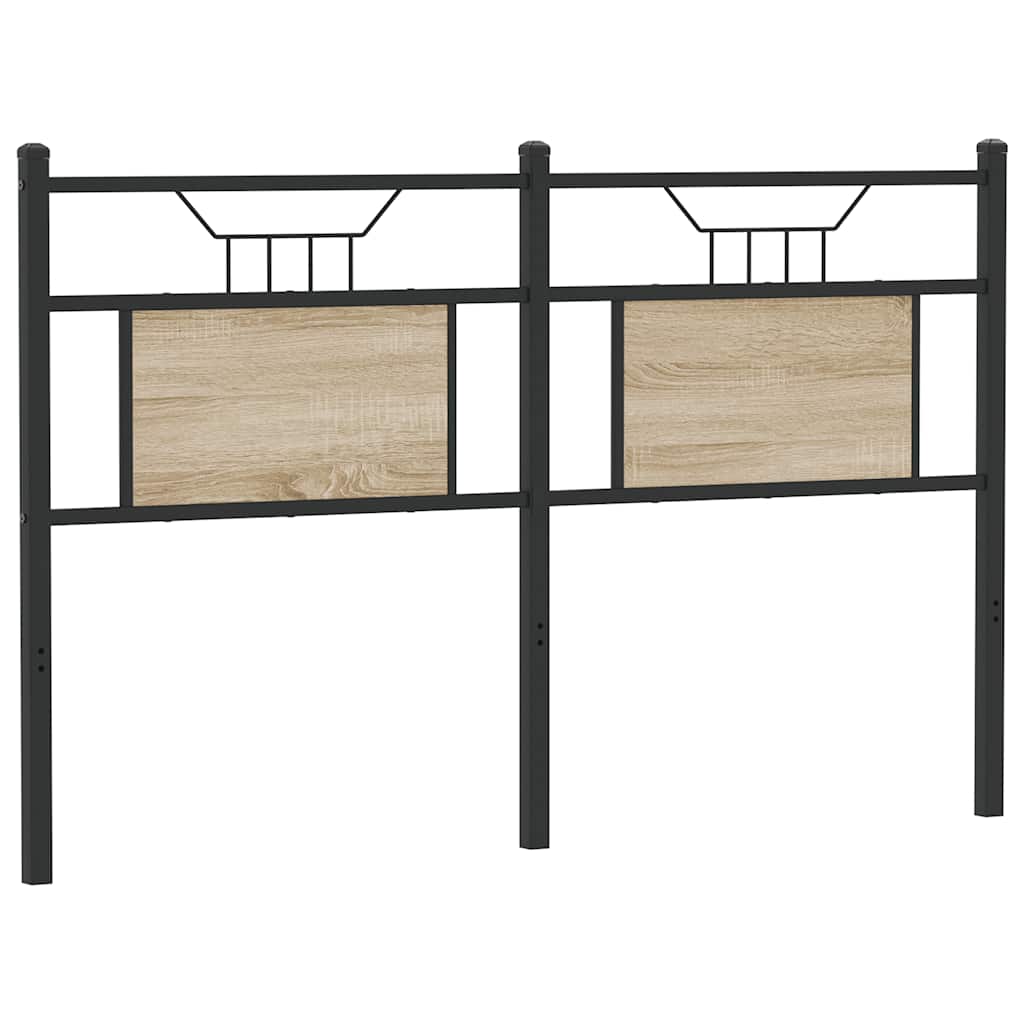 Ersatz-Kopfteil Sonoma-Eiche 137 cm Holzwerkstoff und Stahl