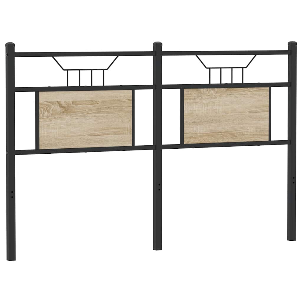 Ersatz-Kopfteil Sonoma-Eiche 140 cm Holzwerkstoff und Stahl