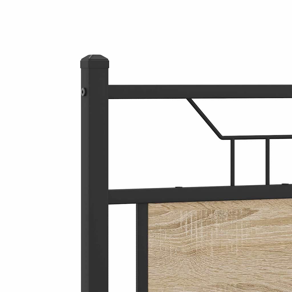 Ersatz-Kopfteil Sonoma-Eiche 140 cm Holzwerkstoff und Stahl