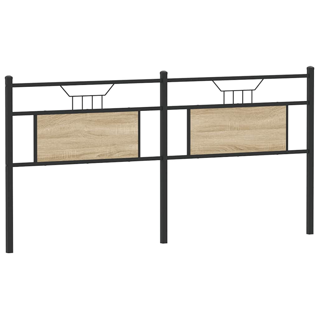 Ersatz-Kopfteil Sonoma-Eiche 160 cm Holzwerkstoff und Stahl