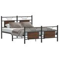 Bettgestell ohne Matratze Braun Eiche 140x190 cm Holzwerkstoff