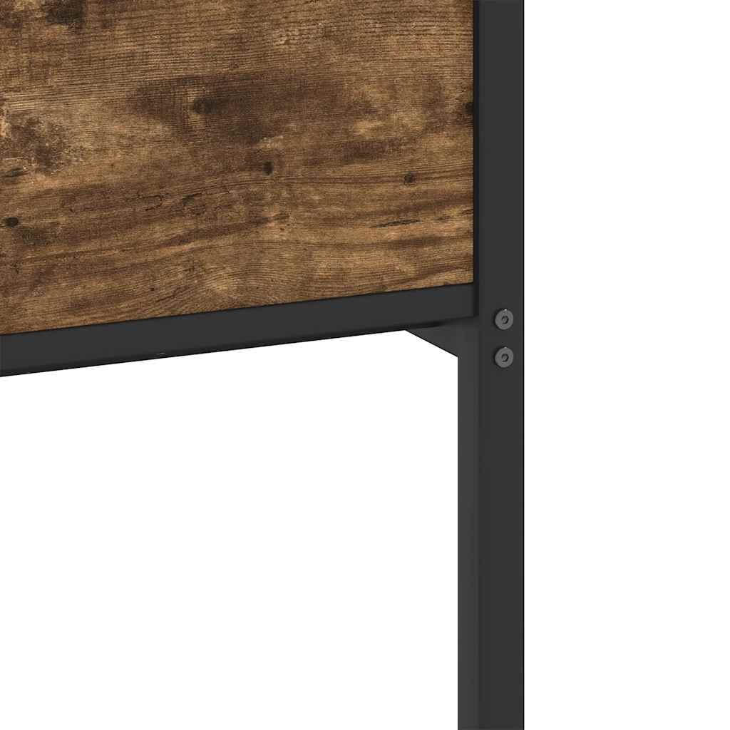 Bettgestell ohne Matratze Räuchereiche 80x200 cm Holzwerkstoff