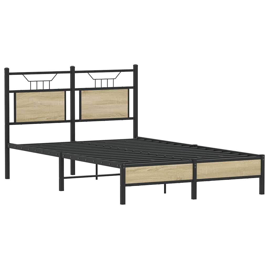 Bettgestell ohne Matratze Sonoma-Eiche 120x200 cm Holzwerkstoff