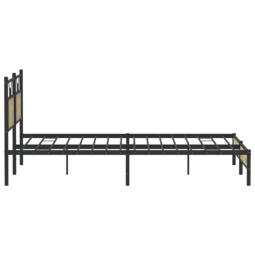 Bettgestell ohne Matratze Sonoma-Eiche 183x203 cm Holzwerkstoff