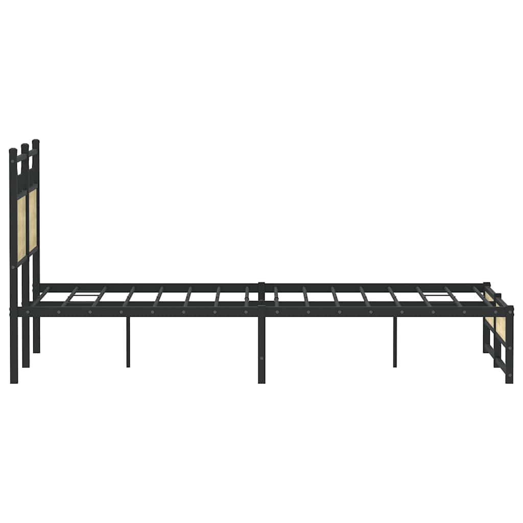 Bettgestell ohne Matratze Sonoma-Eiche 120x200 cm Holzwerkstoff