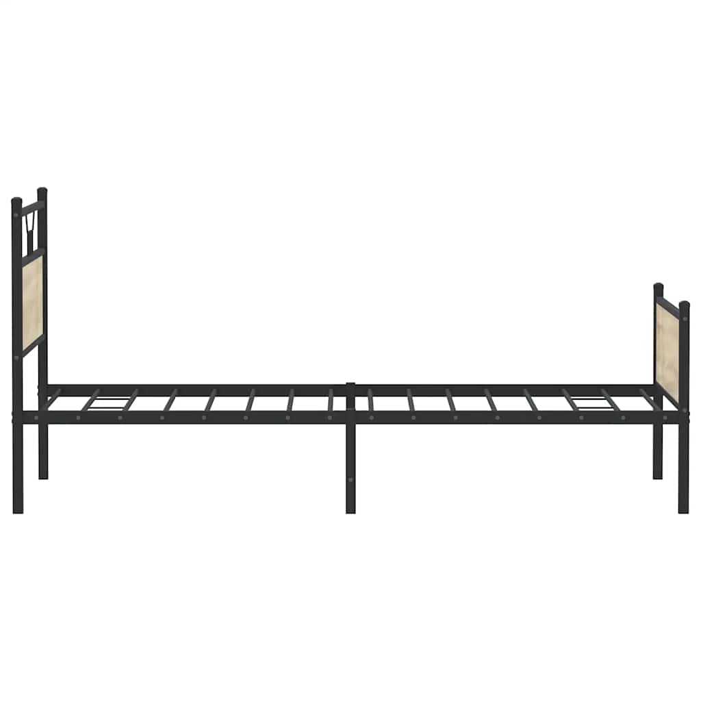 Bettgestell ohne Matratze Sonoma-Eiche 100x190 cm Holzwerkstoff