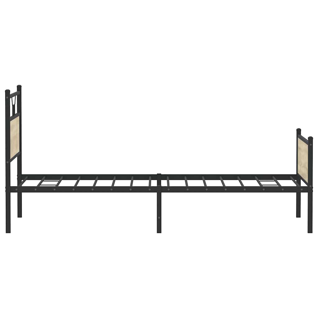 Bettgestell ohne Matratze Sonoma-Eiche 100x200 cm Holzwerkstoff