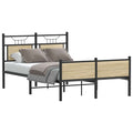 Bettgestell ohne Matratze Sonoma-Eiche 120x200 cm Holzwerkstoff