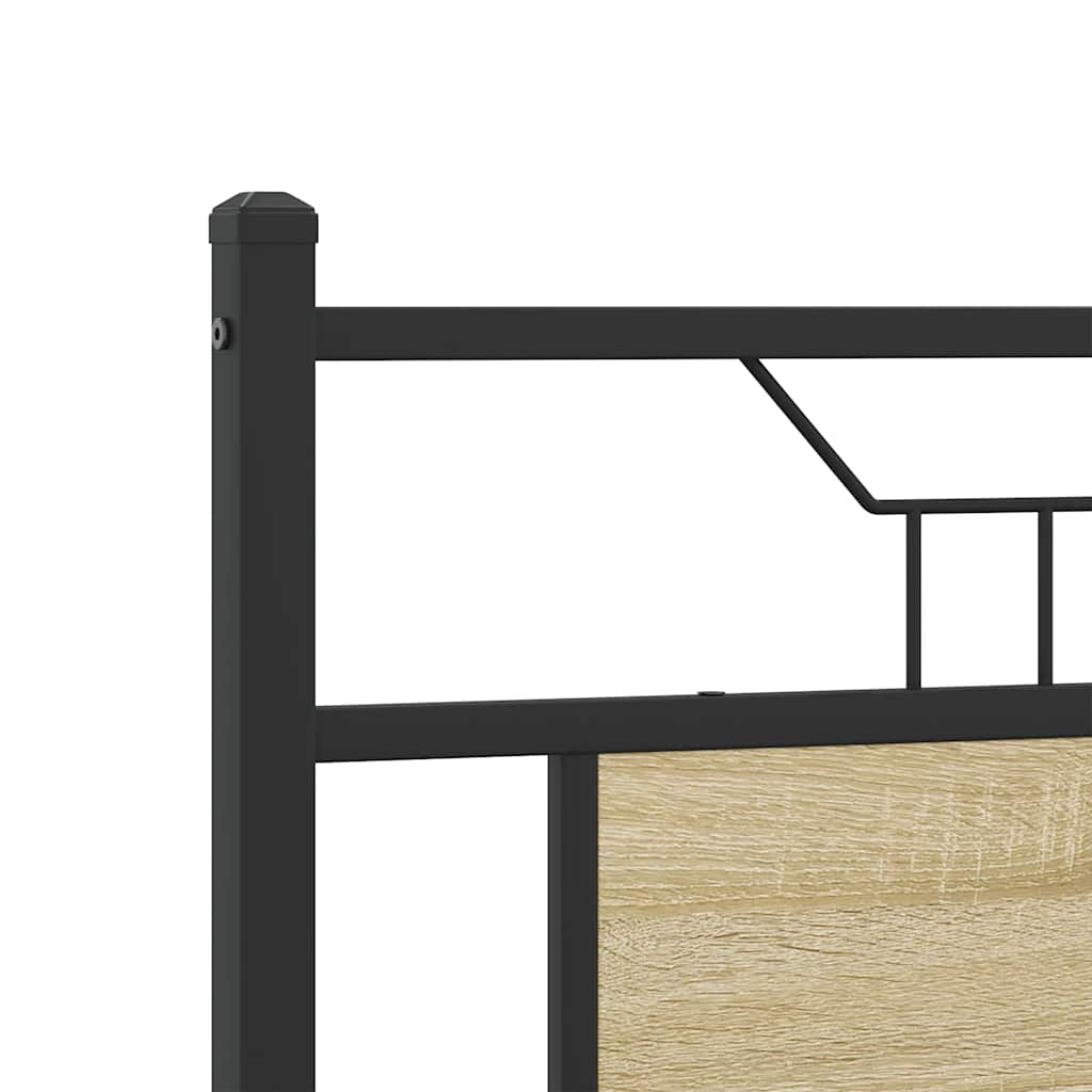 Bettgestell ohne Matratze Sonoma-Eiche 140x200 cm Holzwerkstoff